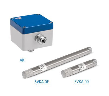 Industrie Transmitter für Feuchte und Temperatur - AK mit S-Serie Humidity and temperature Transmitterhead with probe,Sondes SVKA de la série S, AK avec série S