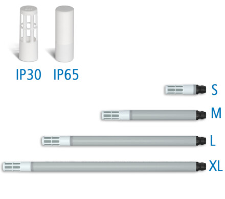 Pluggable probe easy exchange,Sonden mit Steckanschluss für Feuchte und Temperatur, Sonde d'humidité et de température